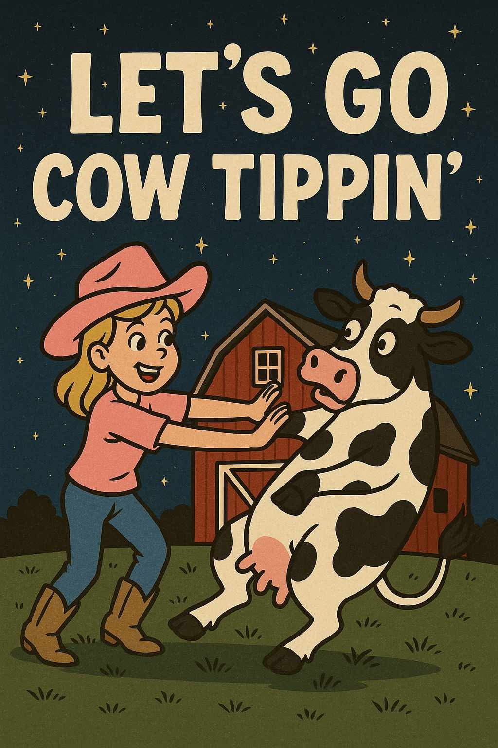 LET'S GO COW TIPPIN'