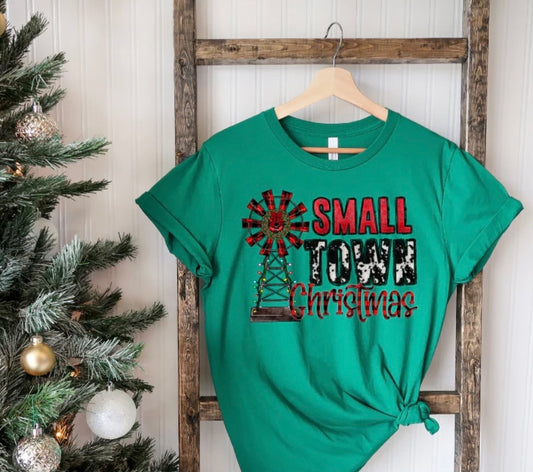 SMALL TOWN CHRISTMAS FULL COLOR SCREEN PRINT