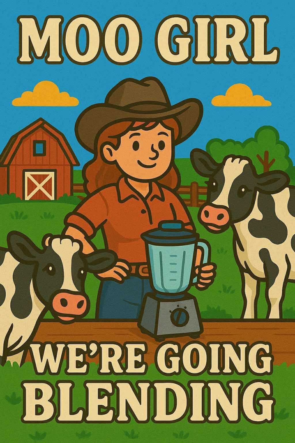 MOO GIRL, LET'S GO BLENDING
