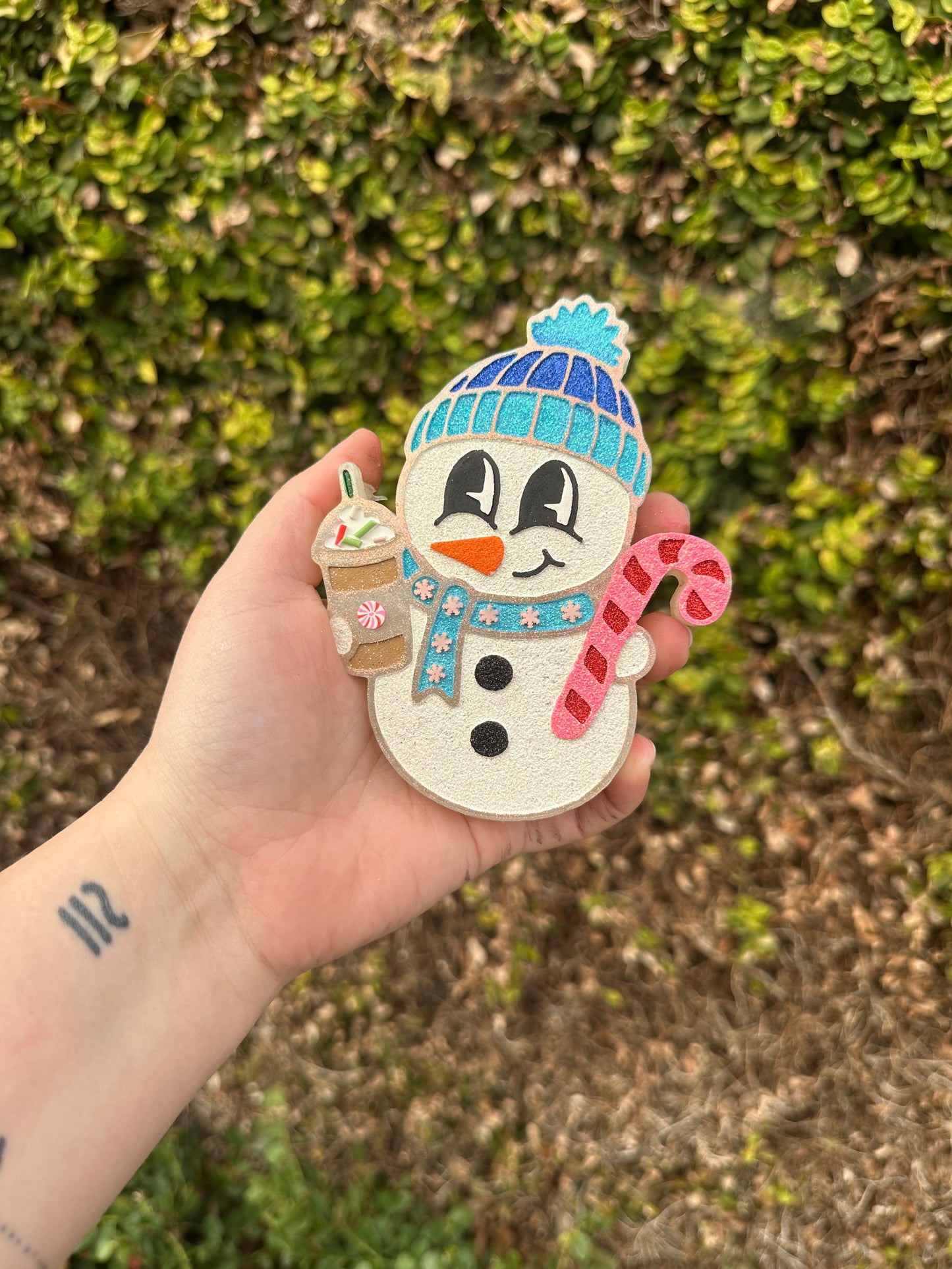 LITTLE SNOWMAN CANDY CANE FRESHIE