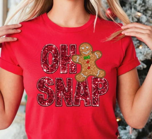 OH SNAP GLITTER FULL COLOR SCREEN PRINT