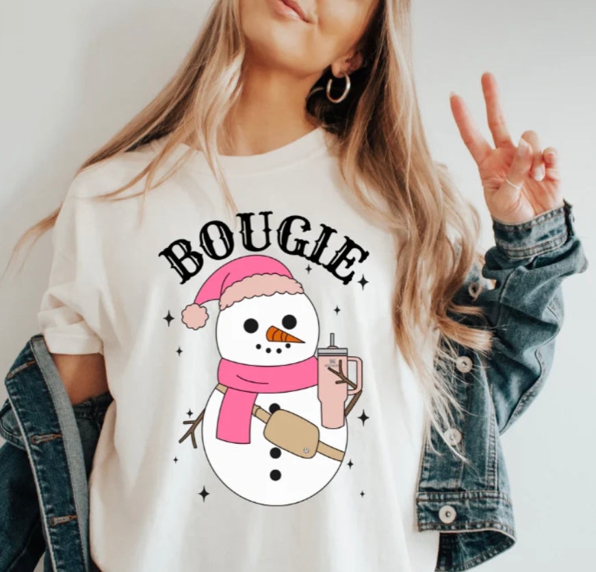 BOUGIE SNOWMAN FULL COLOR SCREEN PRINT