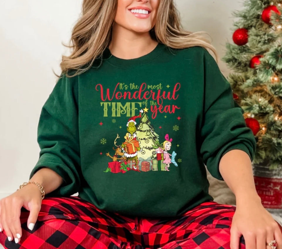 ITS THE MOST WONDERFUL TIME OF THE YEAR FULL COLOR SCREEN PRINT