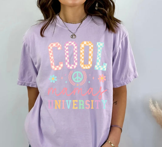 COOL MAMAS UNIVERSITY FULL COLOR SCREEN PRINT TRANSFER