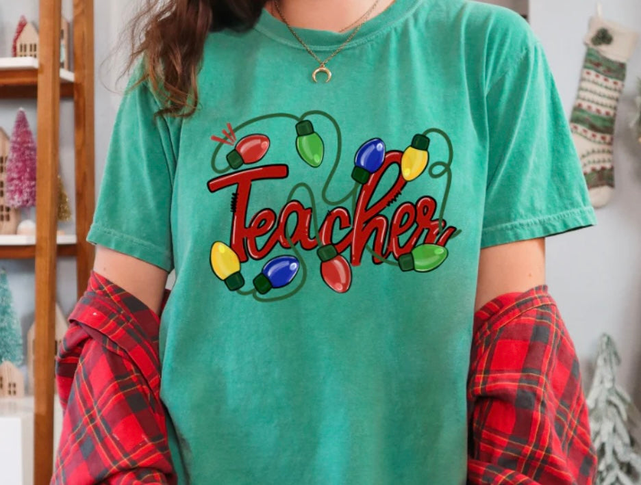 TEACHER LIGHTS FULL COLOR SCREEN PRINT