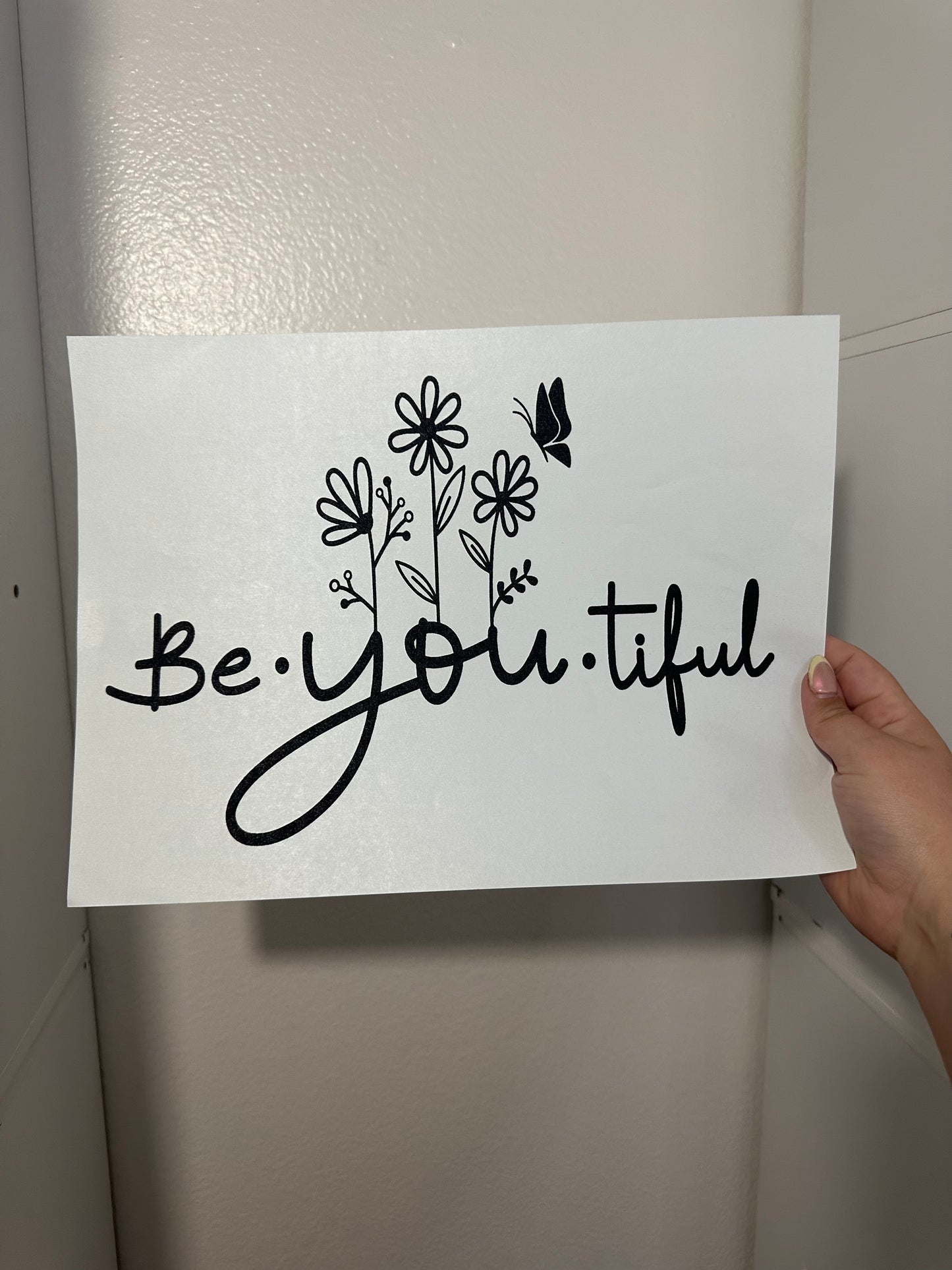 BEYOUTIFUL SCREEN PRINT TRANSFER - SINGLE COLOR