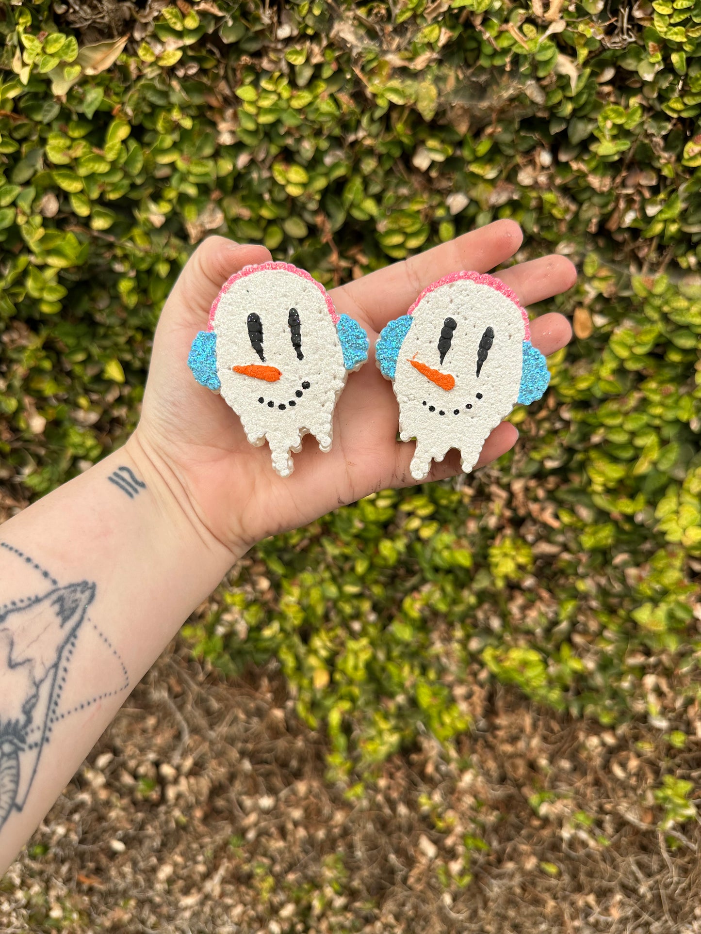 LIL SNOWMAN SMILEY VENT CLIPS FRESHIE