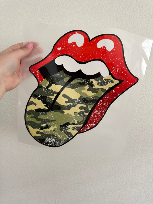 CAMO TONGUE DTF